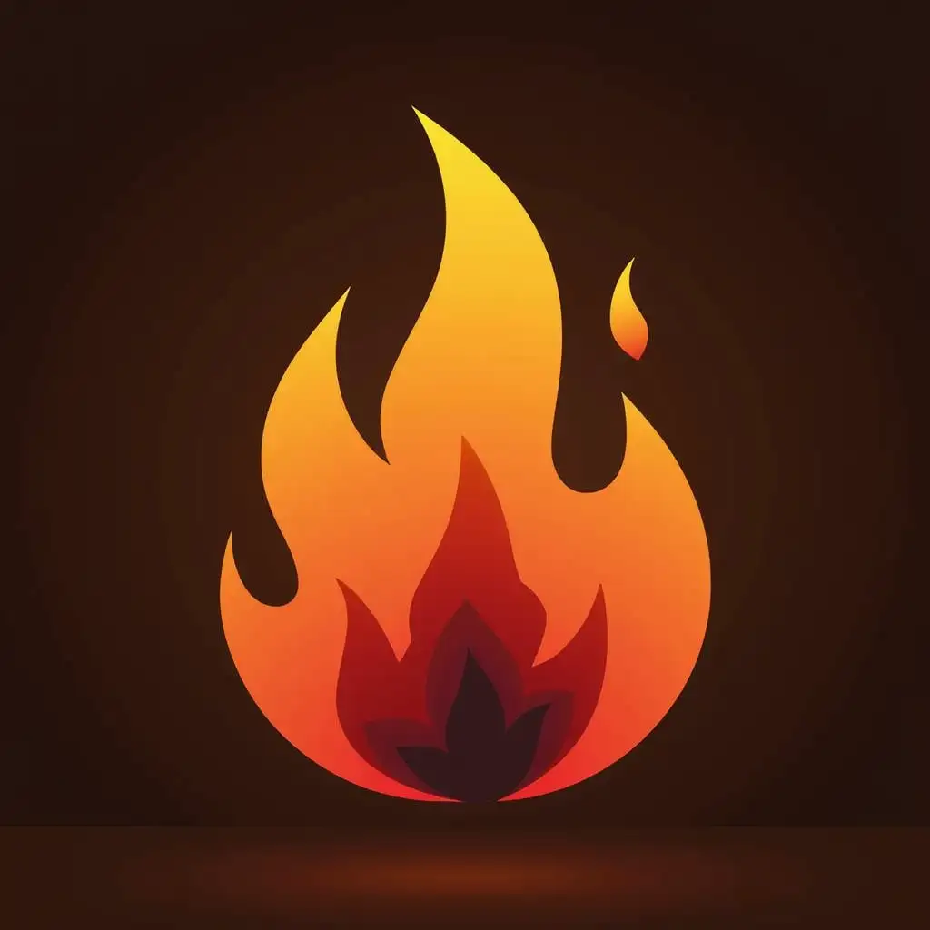 Please generate a flame icon