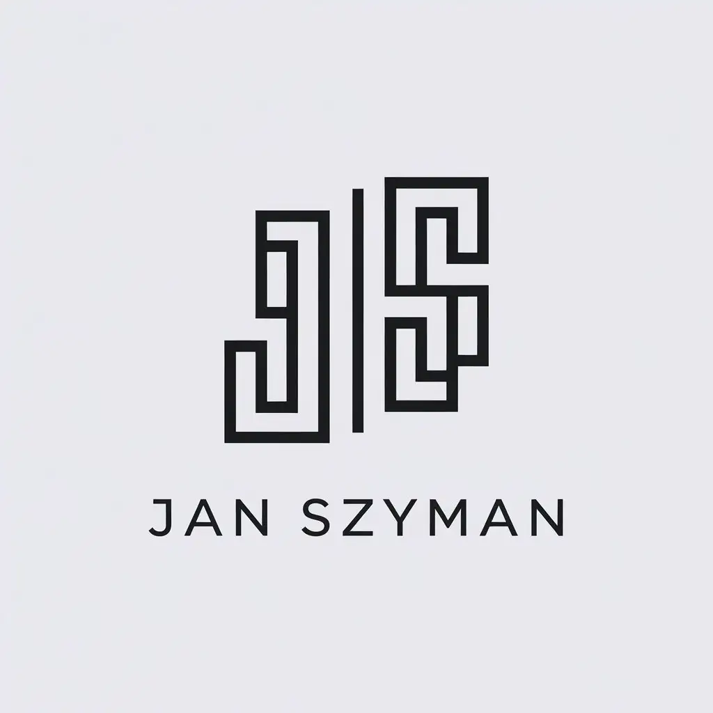 LOGO Design for Jan Szyman Minimalistic Vector TextBased Design for Internet Industry