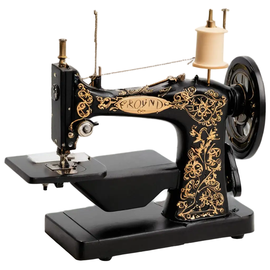 VintageInspired-3D-Tailor-Sewing-Machine-PNG-with-Gold-Engravings-and-Detailed-Design