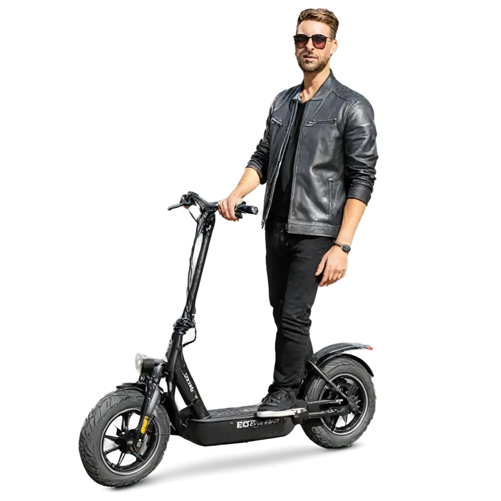 E-Scooter-Biker-PNG-Image-Enhancing-Urban-Mobility-with-Clarity-and-Detail