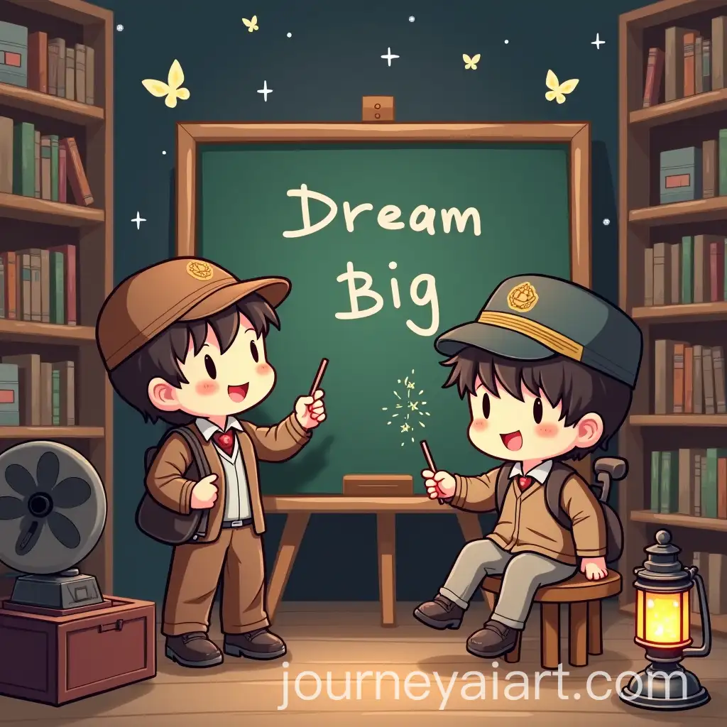 Chibi-Character-Scenes-with-Retro-andAI-Art-Prompt-Expansion-Vintage-Themes