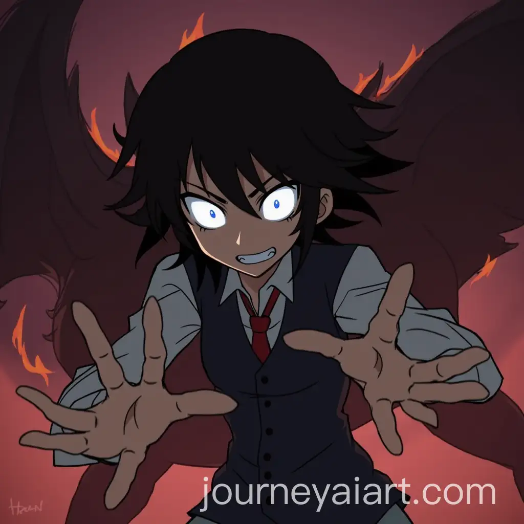 Intense-Anime-CharacterAI-Art-Prompt-Expansion-in-Monster-Fight-Pose-with-Glowing-White-Eyes