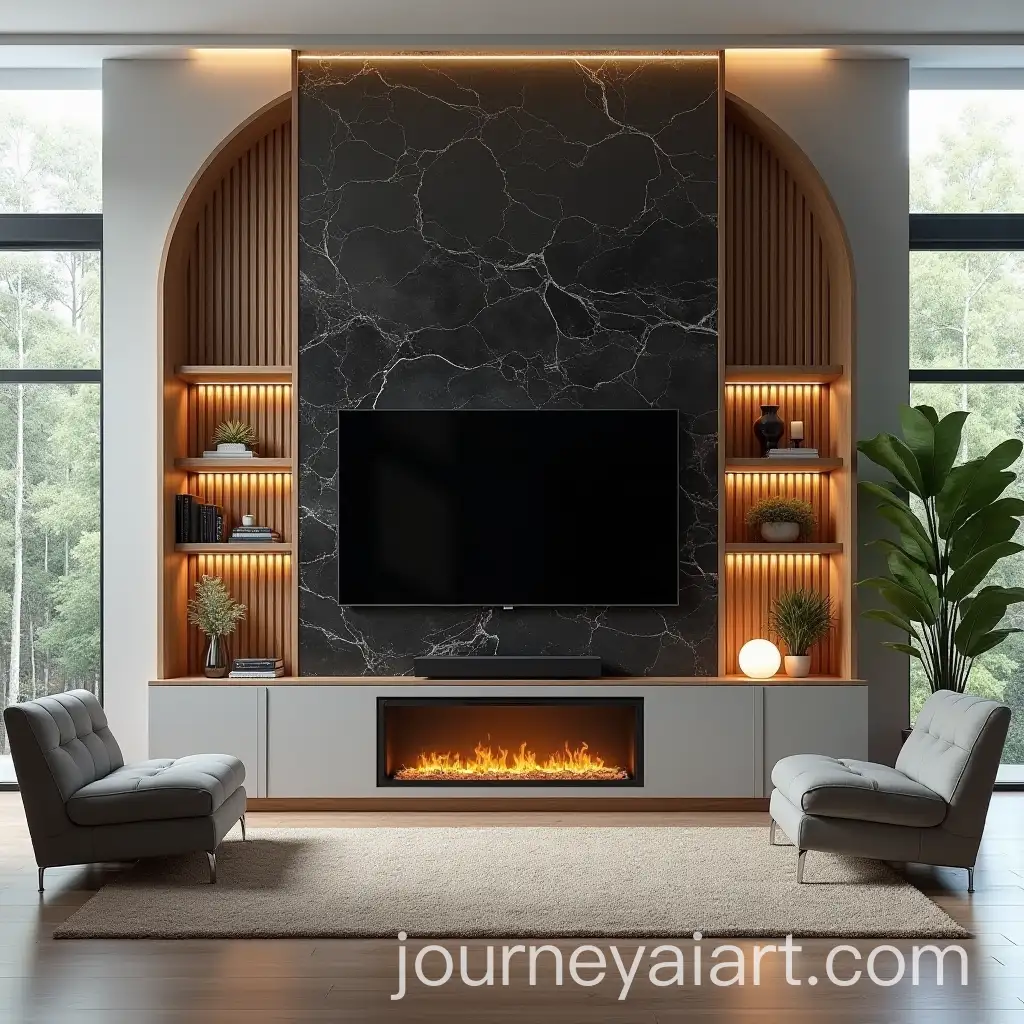 Modern-Living-Room-with-Black-Marble-Backdrop-and-Elegant-Design