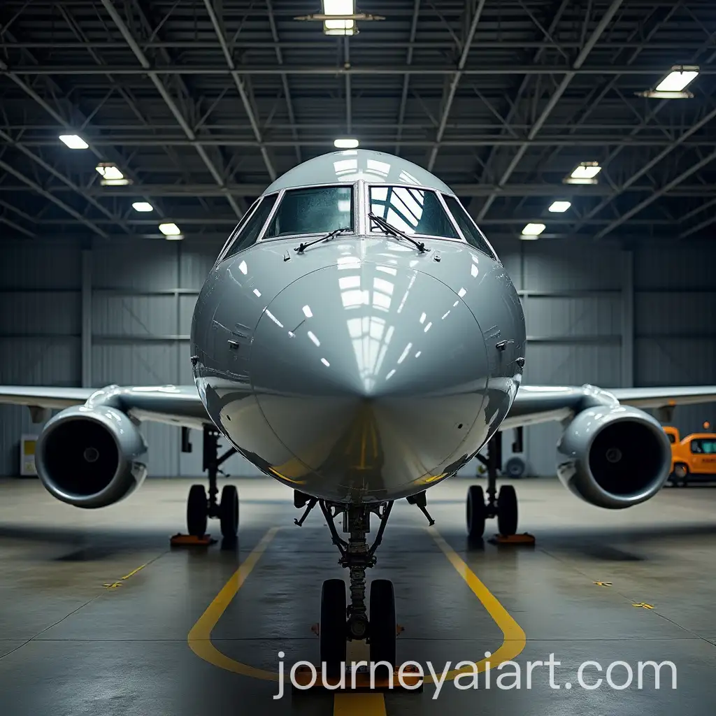 Nose-of-G7-Jet-in-Hangar