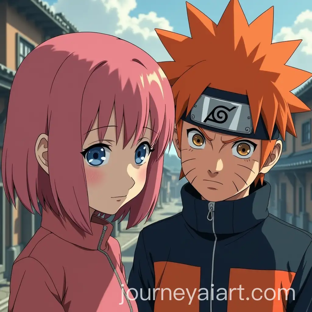80s-Movie-Style-Naruto-Live-Action-Pink-Hair-Girl-Orange-Hair-Japanese-Boy