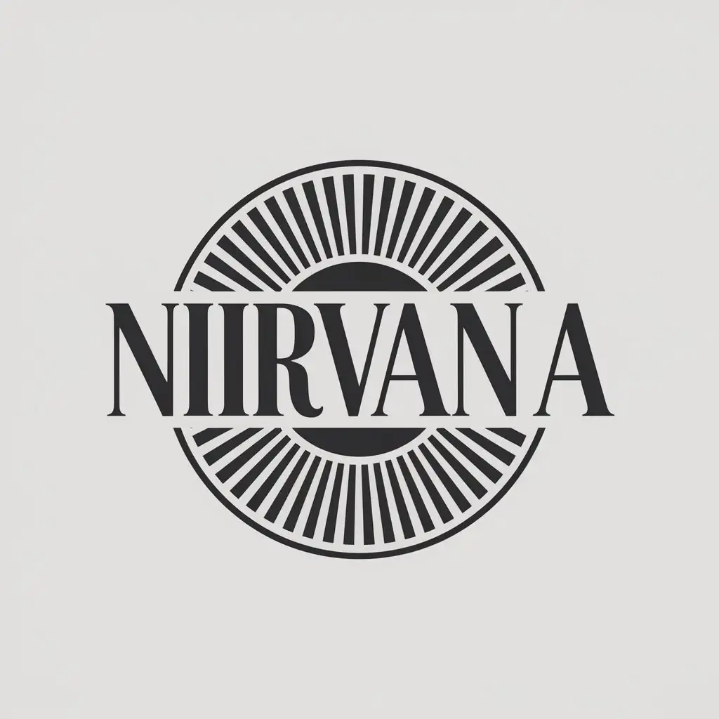 LOGO Design for NIRVANA AI IT with Clear Background