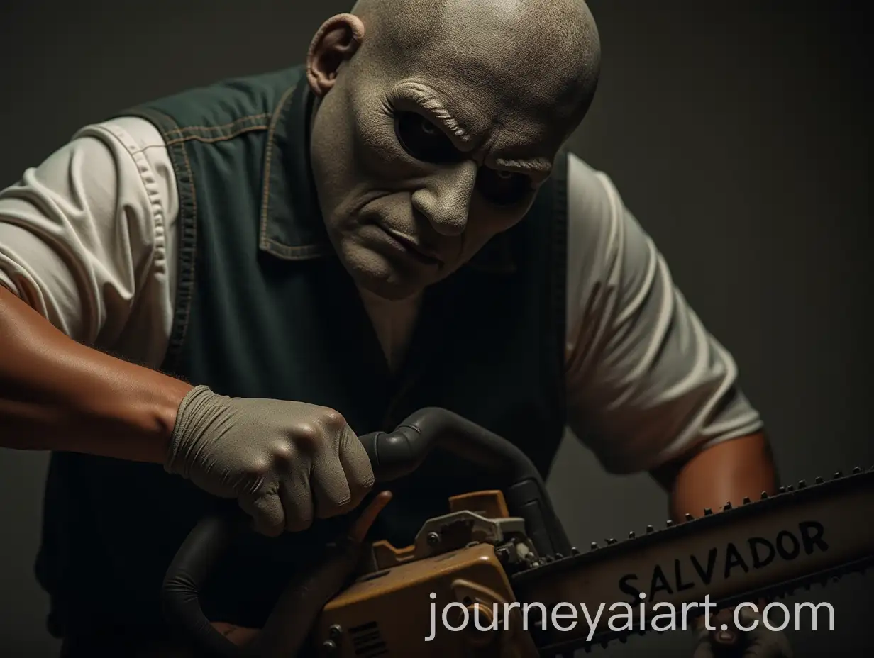 Masked-Doctor-Salvador-Wielding-a-Chainsaw