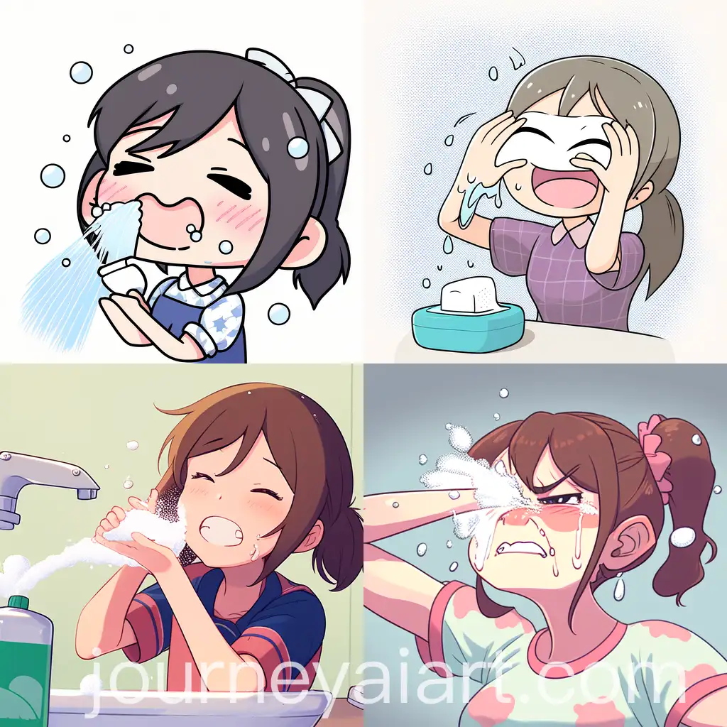 Girl-Washing-Face-Aggressively-with-Foamy-Cleanser