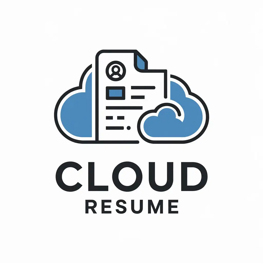 LOGO-Design-For-Cloud-Resume-Vector-Design-with-Resume-and-Job-Theme