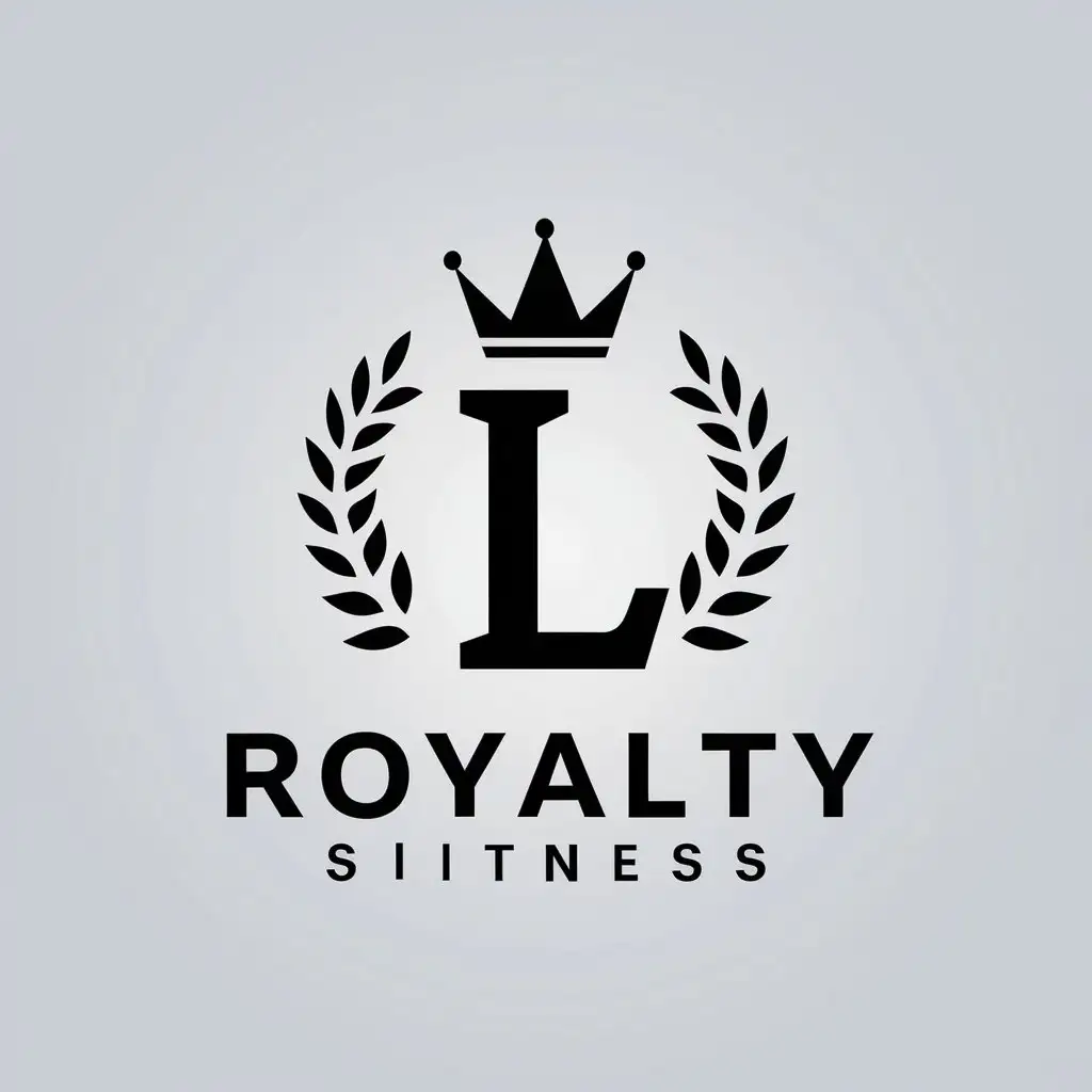 LOGO Design For Royalty Fitness Crown Symbol in Moderate Tones