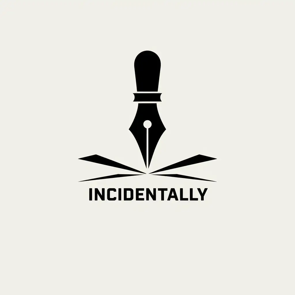 LOGO-Design-for-Incidentally-Fountain-Pen-Minimalistic-Design-for-SMI-Industry