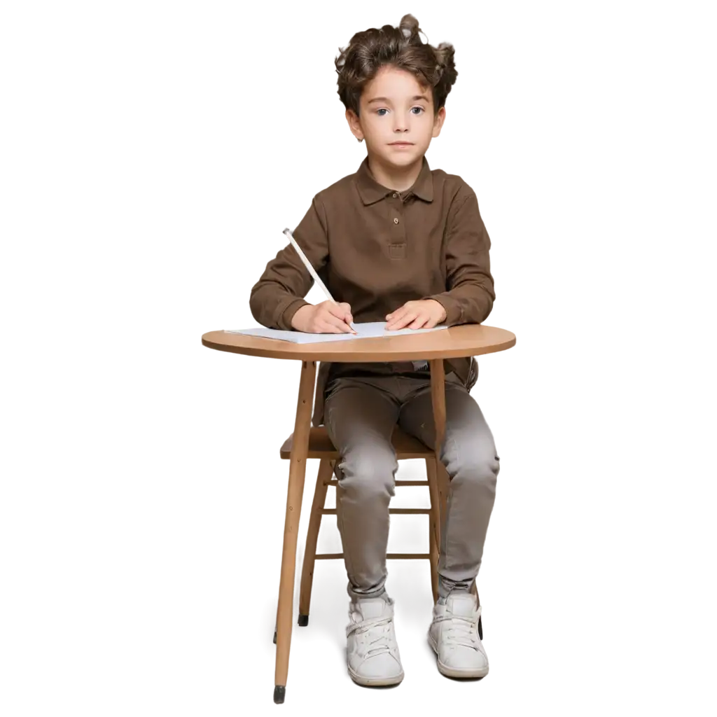 PNG-Image-of-a-SevenYearOld-Child-Playing-with-a-Pencil-in-Both-Hands