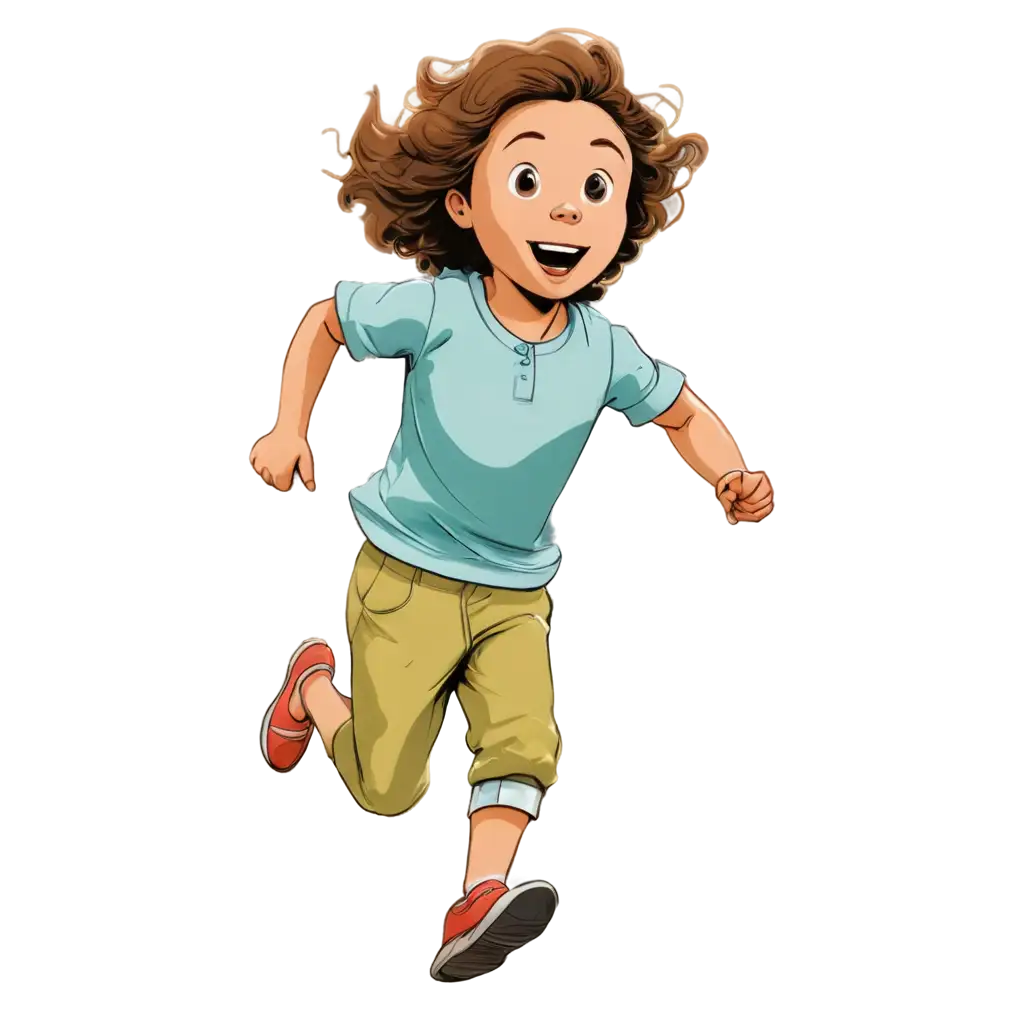 Colorful-Cartoon-PNG-Child-Running-Towards-the-Front