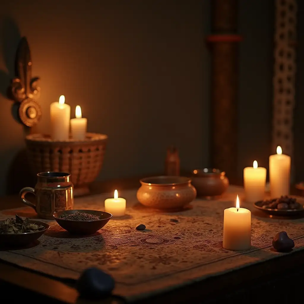 Sacred-Tattoo-Ceremony-Space-with-Candles-and-Ritual-Objects