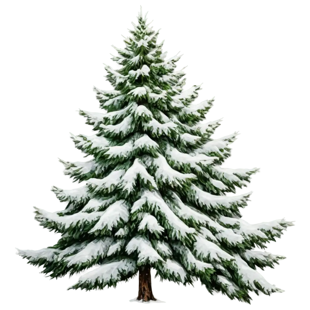 Vibrant-PNG-Image-of-a-SnowCovered-Fir-Branch-Perfect-for-Seasonal-Designs