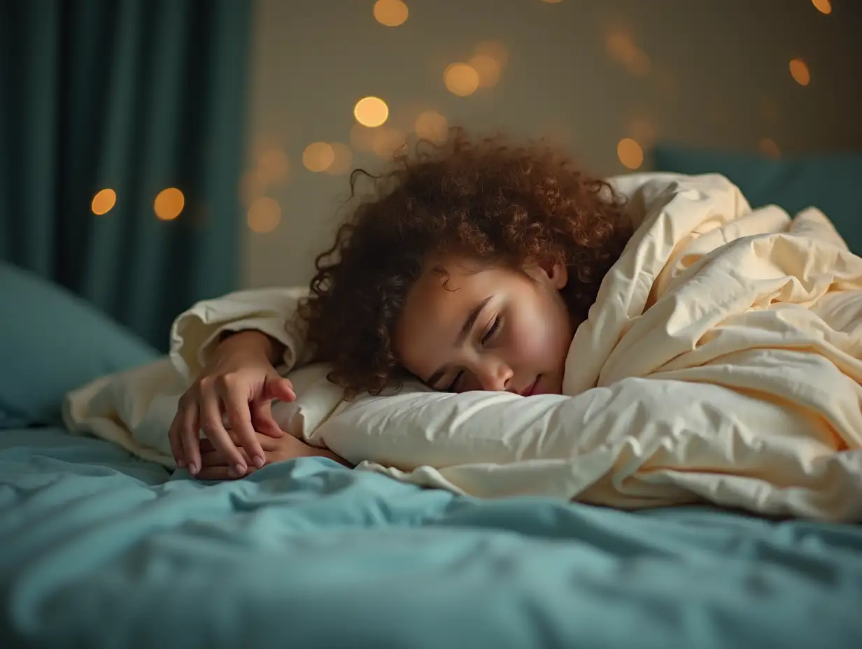 Parent-Comforting-Anxious-Teen-Under-Soft-Duvet-with-Golden-Glow-and-Sparkling-Stars