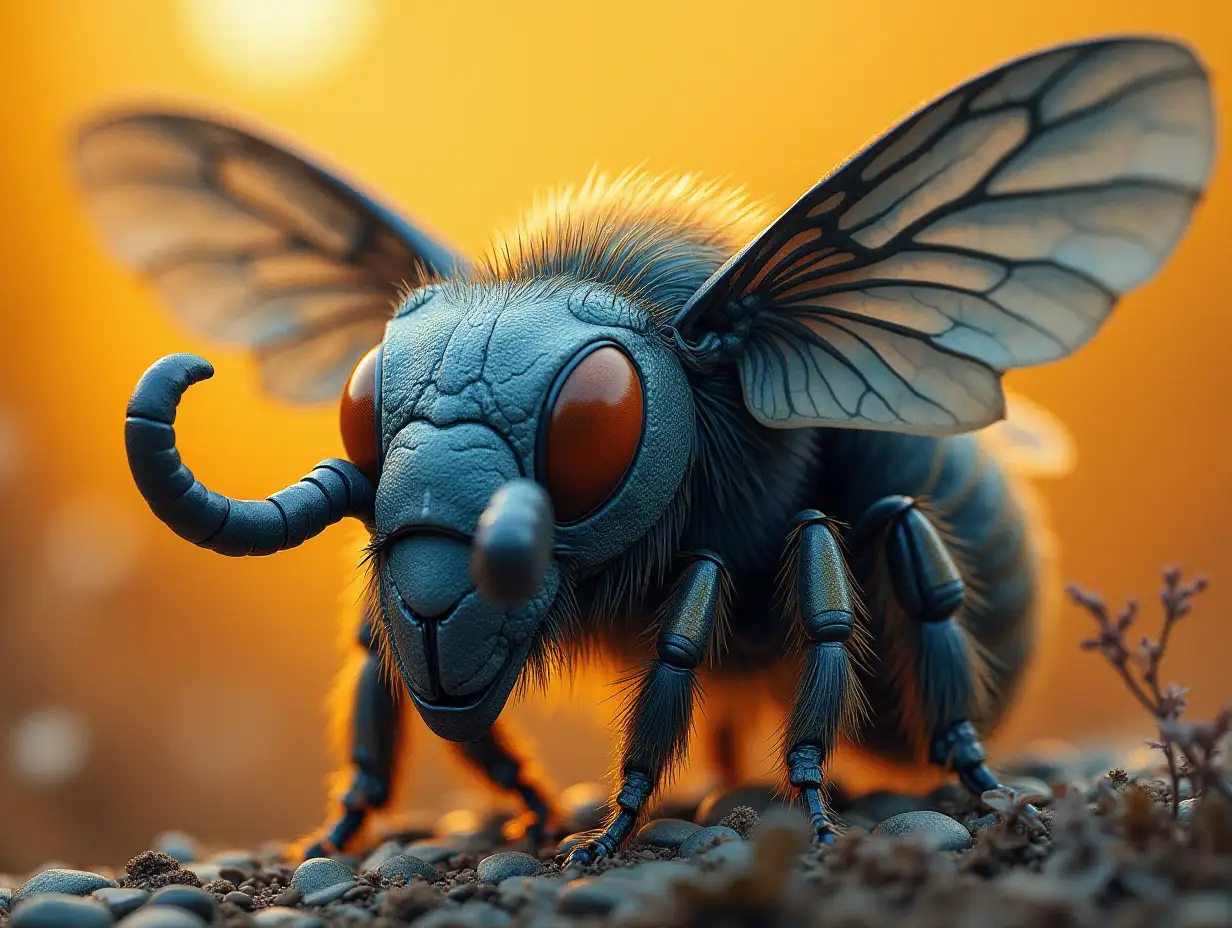 Create a Surreal World Bee with Elephant Head