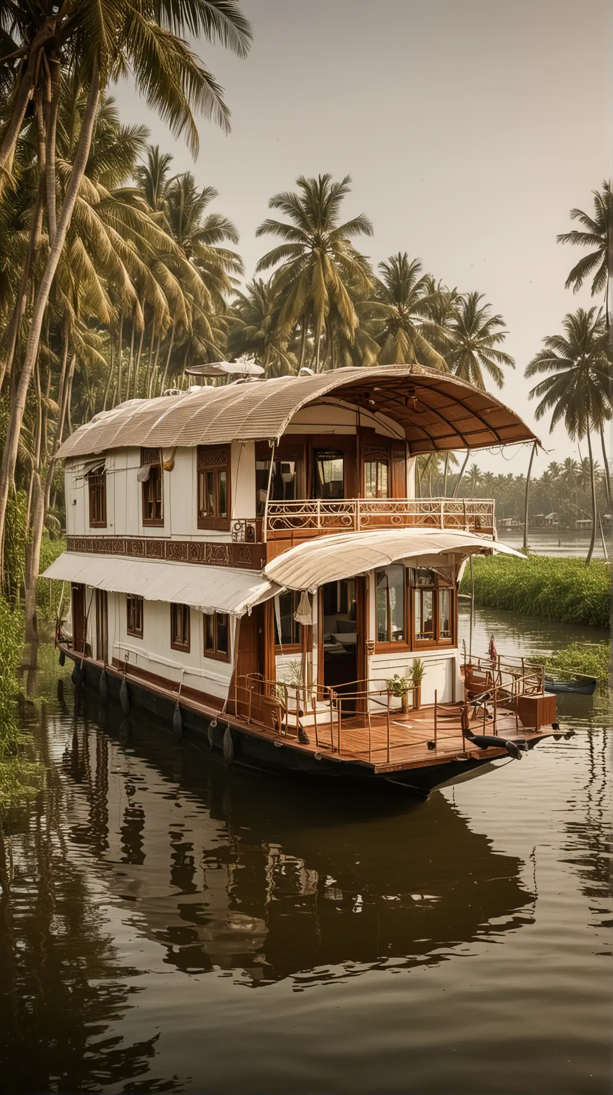 Kerala Houseboat Converted into Biennale Pavilion for Contemporary Art Exhibition