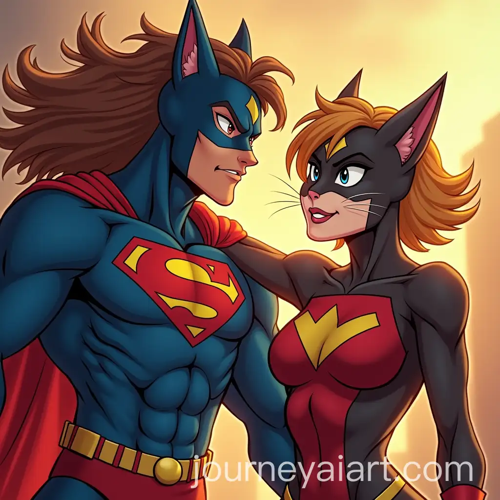 AI-Art-Prompt-ExpansionToned-Cat-Girl-Defeating-Two-Male-Superheroes-in-Epic-Battle