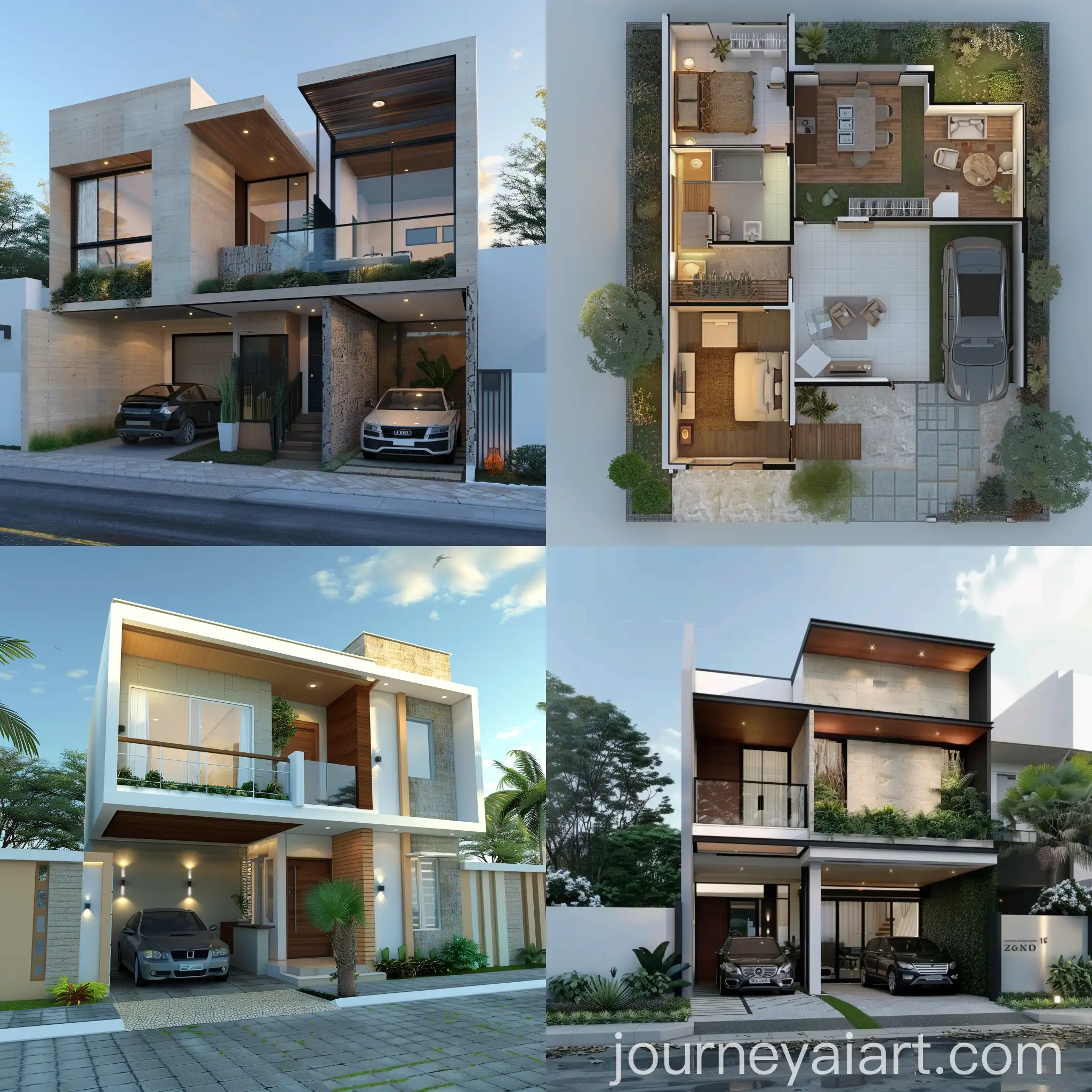 Spacious-14x10-Meter-House-Design-with-Garage-and-Interior-Patio