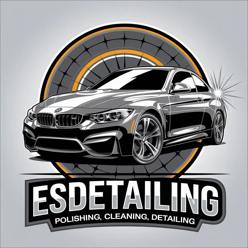 LOGO-Design-for-EsDetailing-Polishing-Cleaning-Detailing-BMW-Theme