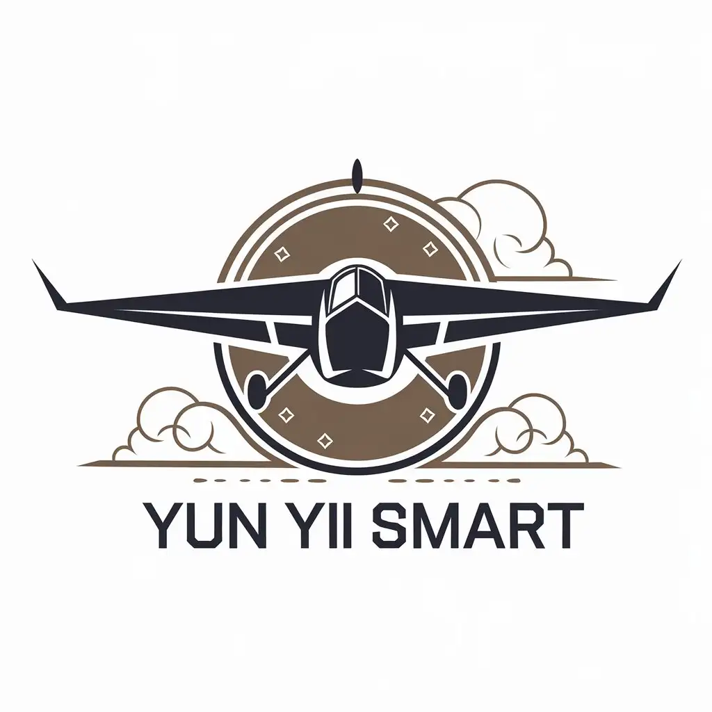 LOGO Design for Yun Yi Smart FixedWing Aircraft Clouds and Intelligent Technology Theme