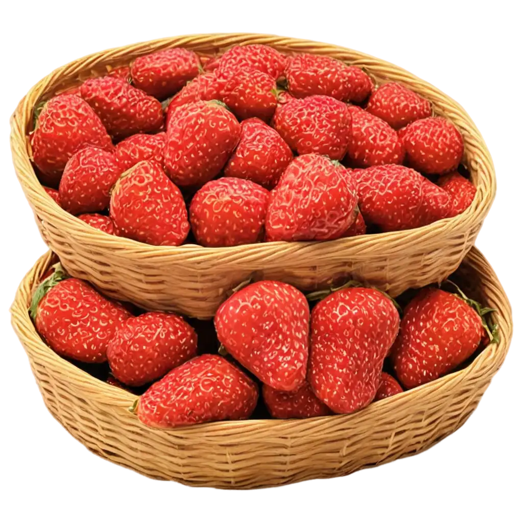 HighQuality-PNG-Image-of-a-Basket-with-a-Large-Number-of-Bigger-Strawberries