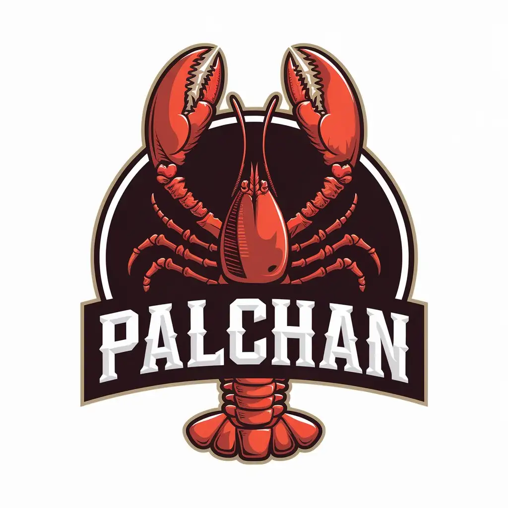 LOGO Design for PalChan Lobster Skeleton Symbol for Restaurant Industry