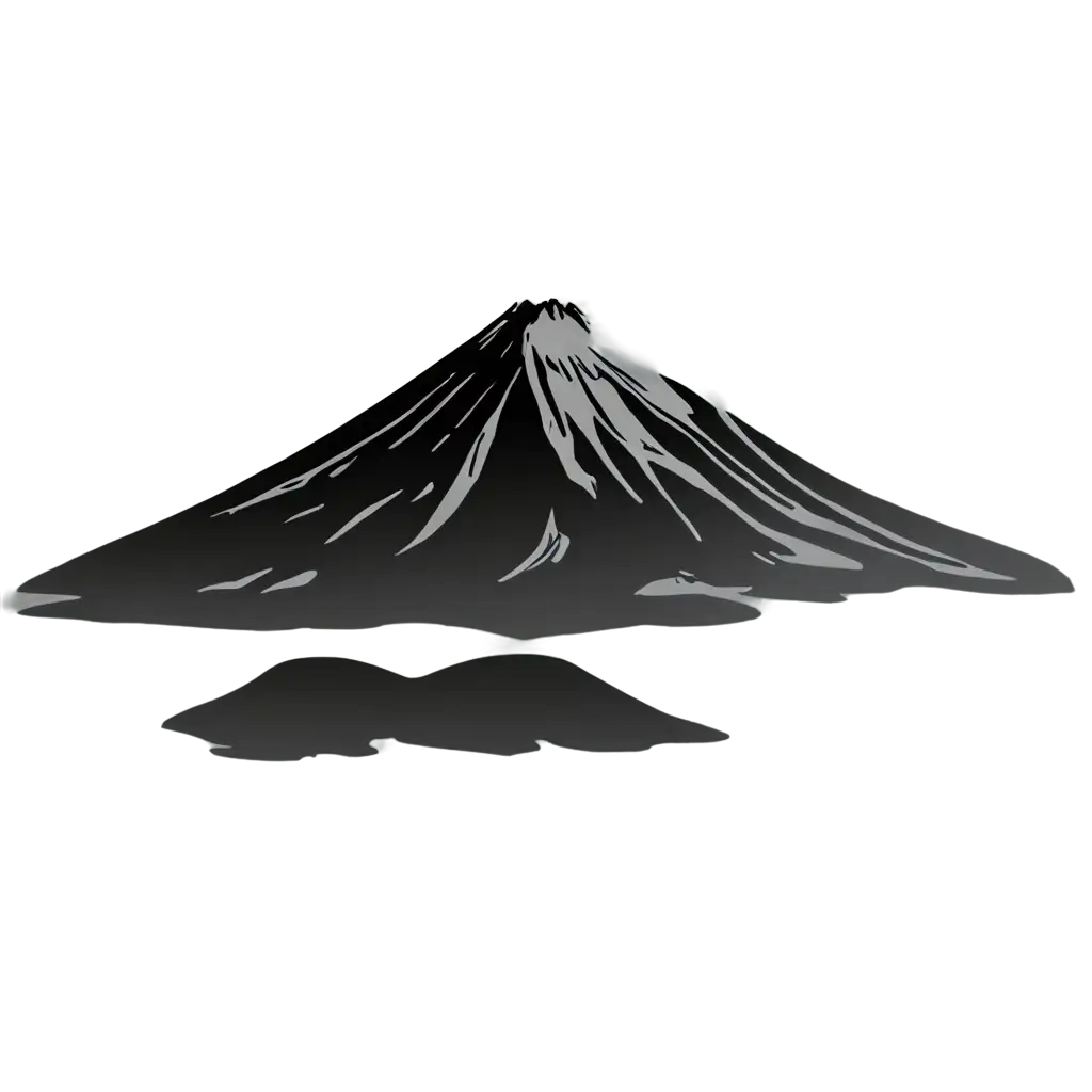 HighQuality-PNG-Image-of-Mount-Fuji-in-Vector-Black-and-White