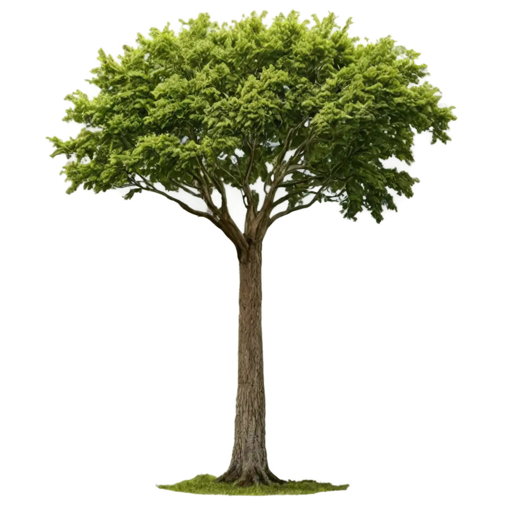 Realistic-4K-HD-PNG-Image-of-a-Tree-with-Long-and-Thick-Trunk-HighQuality-for-Visual-Projects