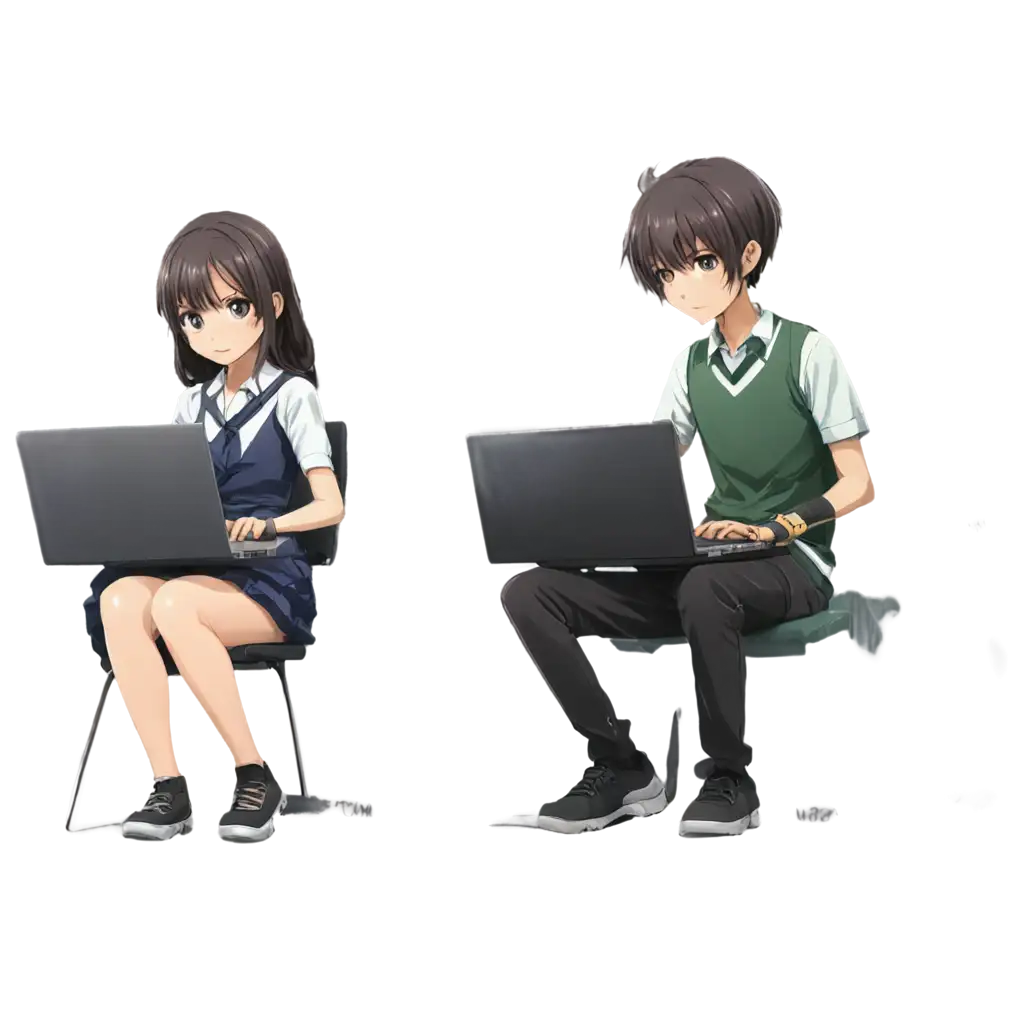 Anime-Style-PNG-Image-of-Developers-Boy-and-Girl-at-Work-HighQuality-Digital-Artwork