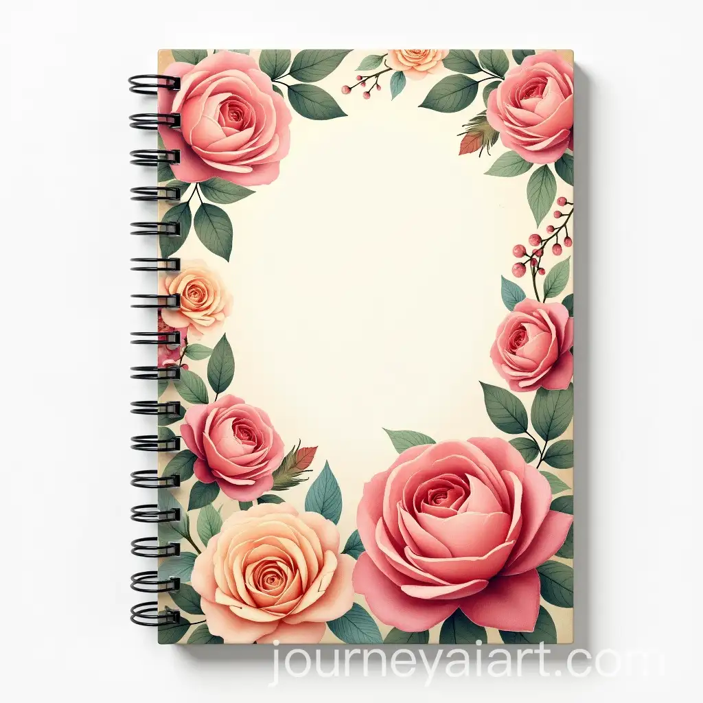 Botanical-Notebook-Cover-with-Roses-and-Floral-Illustrations