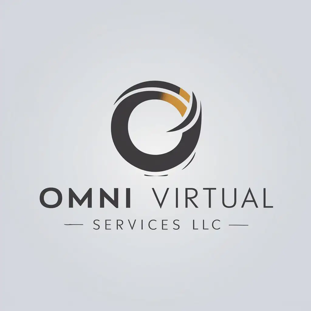 LOGO Design for Omni Virtual Services LLC Modern O Symbol for Technology Industry