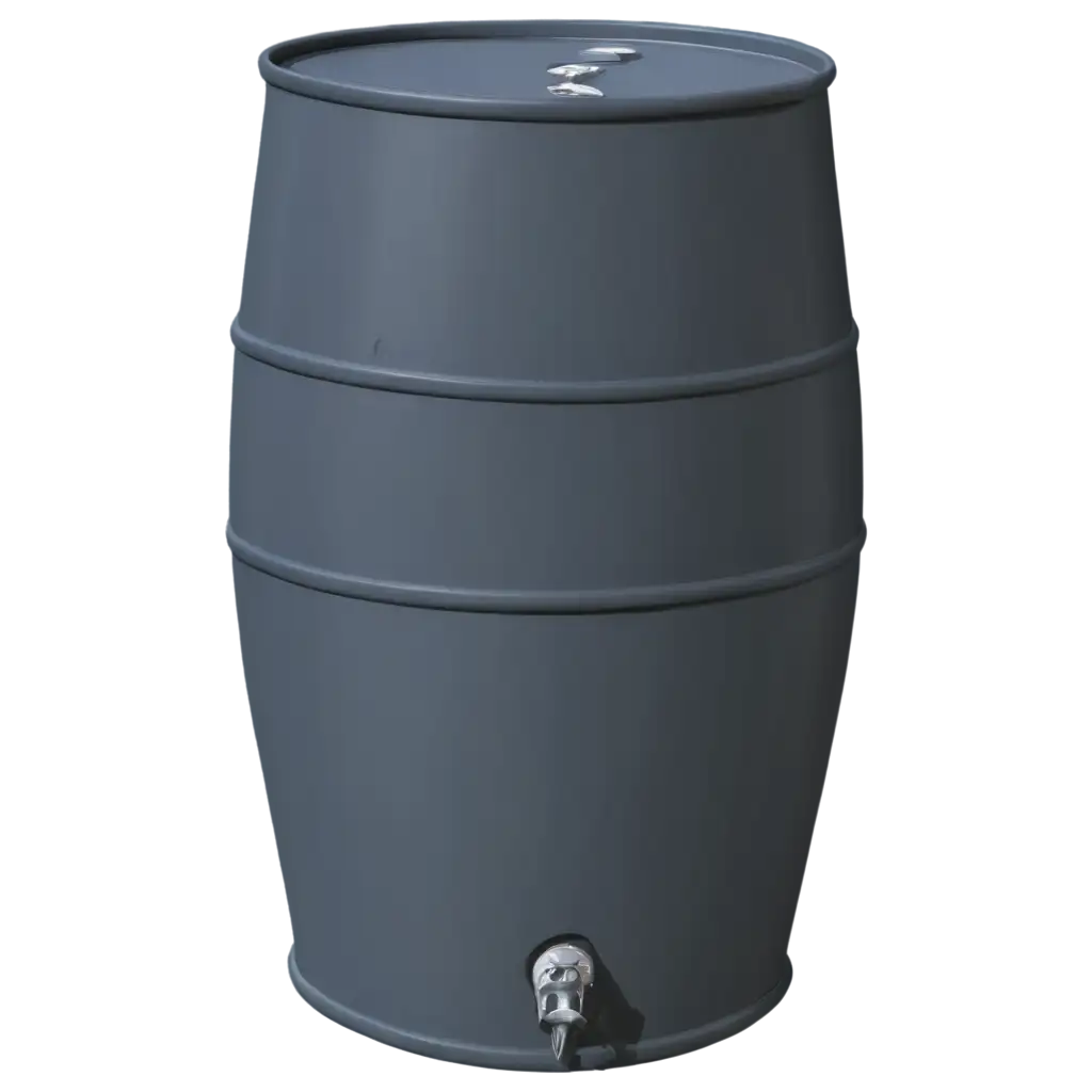 HighQuality-PNG-Image-of-a-220-Liter-Blue-Barrel-for-Chemical-Materials