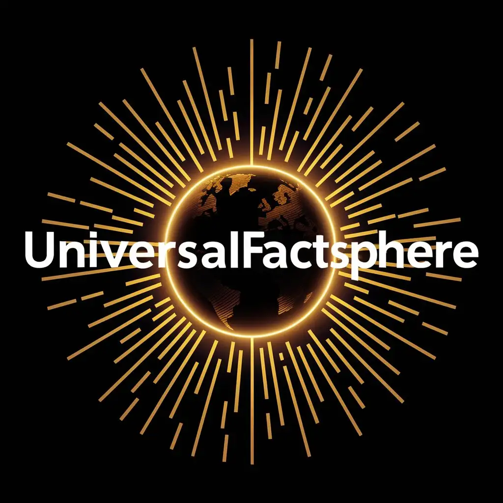 make a logo in which it reflects all over world facts , news, and every type of content I create on my youtube channel and also put a earth in the centre and also add it all AI based videos
and all languages shoyld be in english and write the name UniversalFactsphere and image should also signify the word UniversalFactsphere
