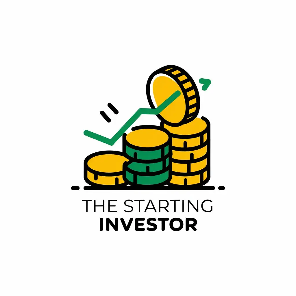 LOGO Design for The Starting Investor Vector Coin Symbol with Modern Finance Theme