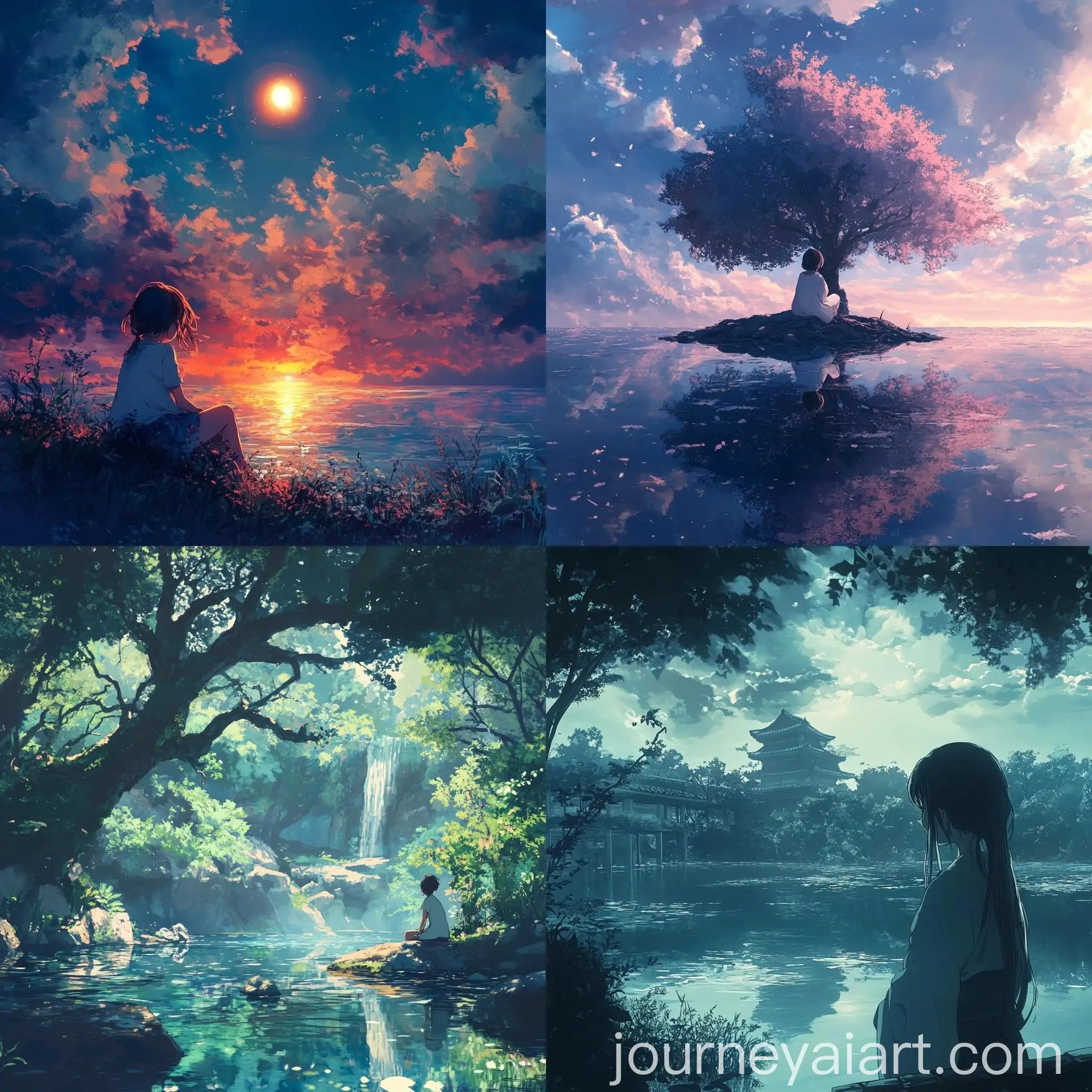 Anime-Character-in-Tranquil-Setting-with-Cherry-Blossoms