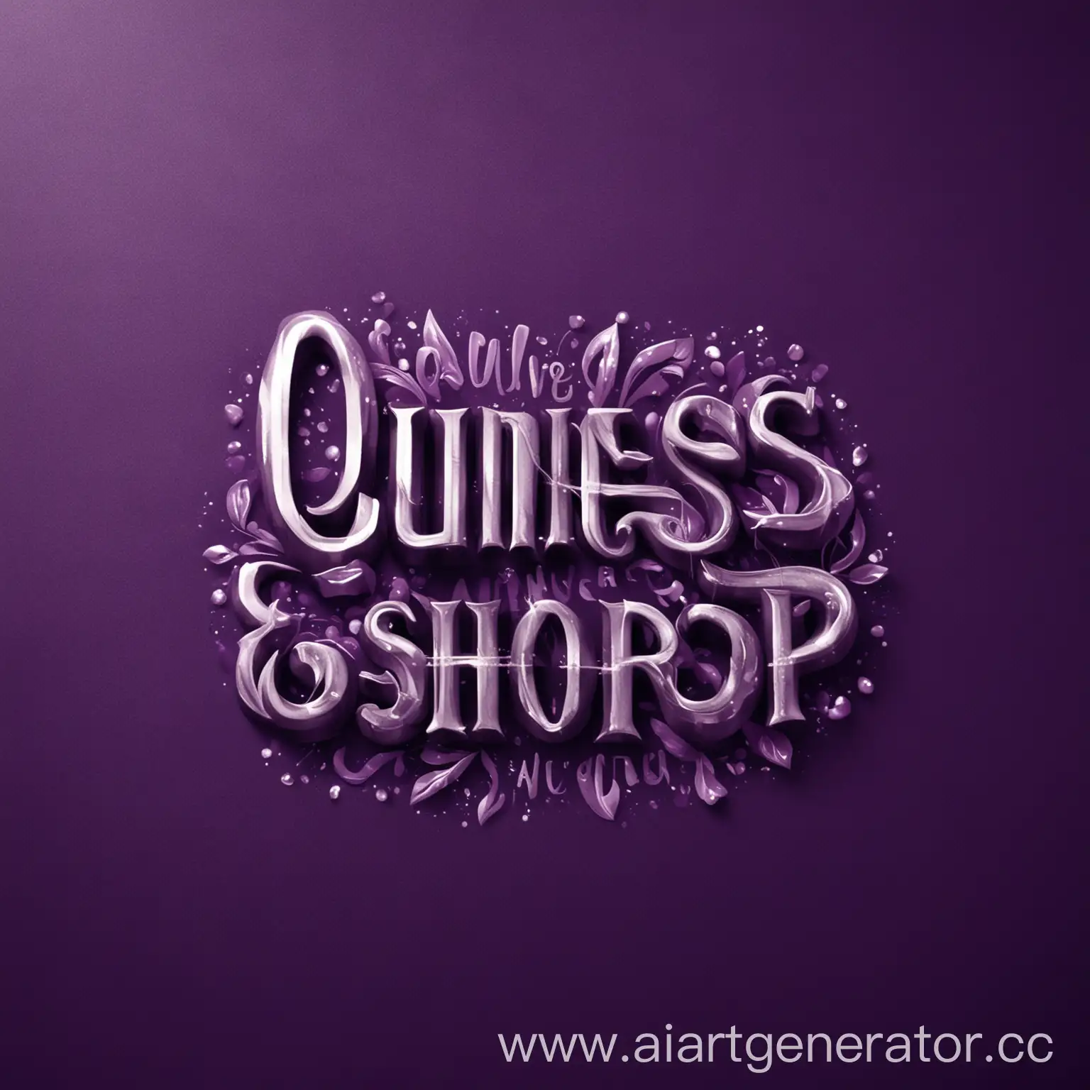 Dark-Purple-Beautiful-Background-with-Bright-Quinevest-Shop-Inscription