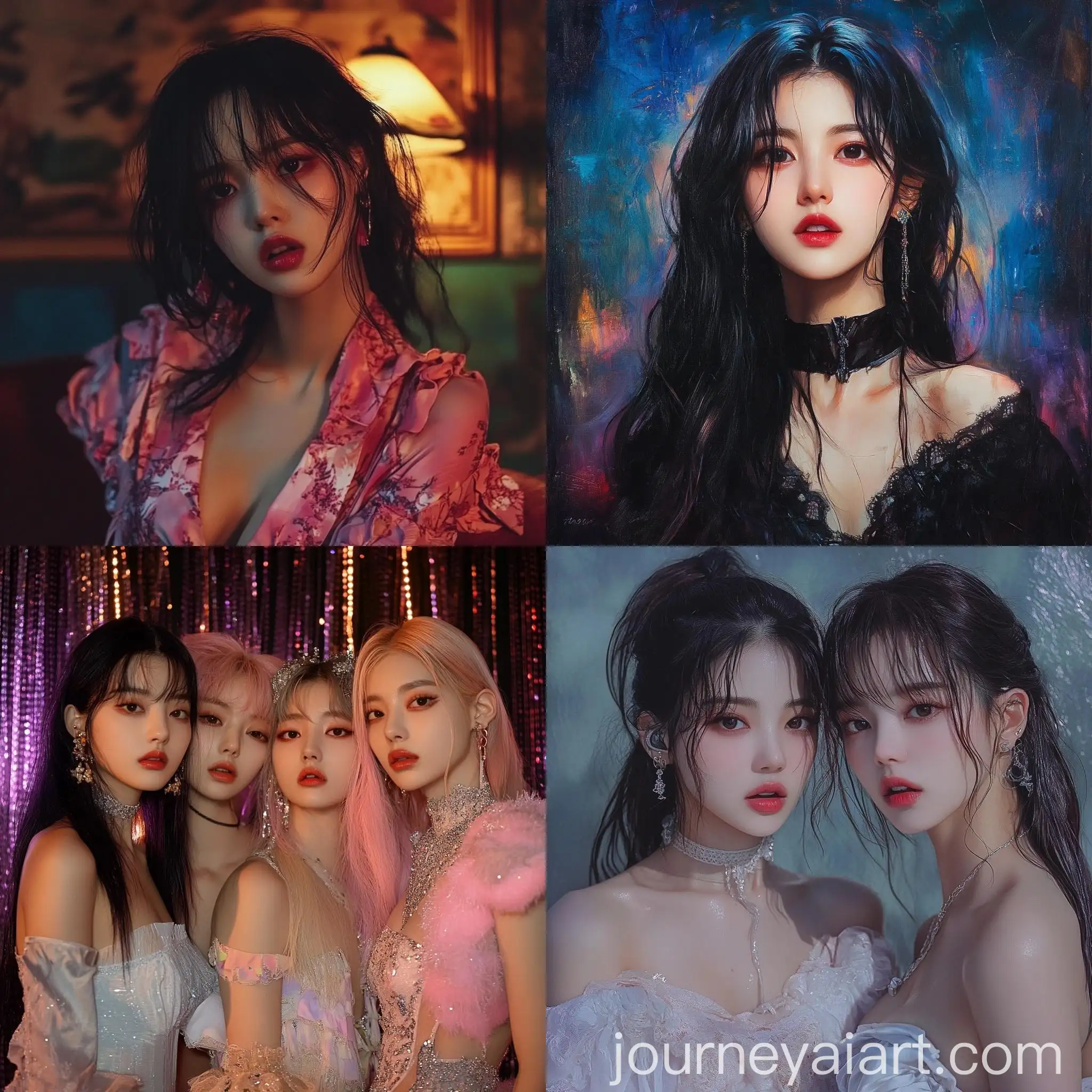 Kpop-Women-Alluring-Portrait-in-Vibrant-Colors