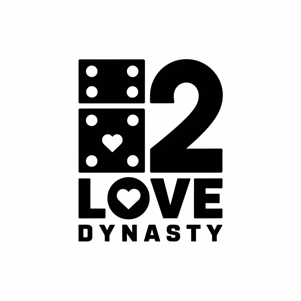 LOGO Design for 12 Love Dynasty Domino Theme for Sports Fitness Industry