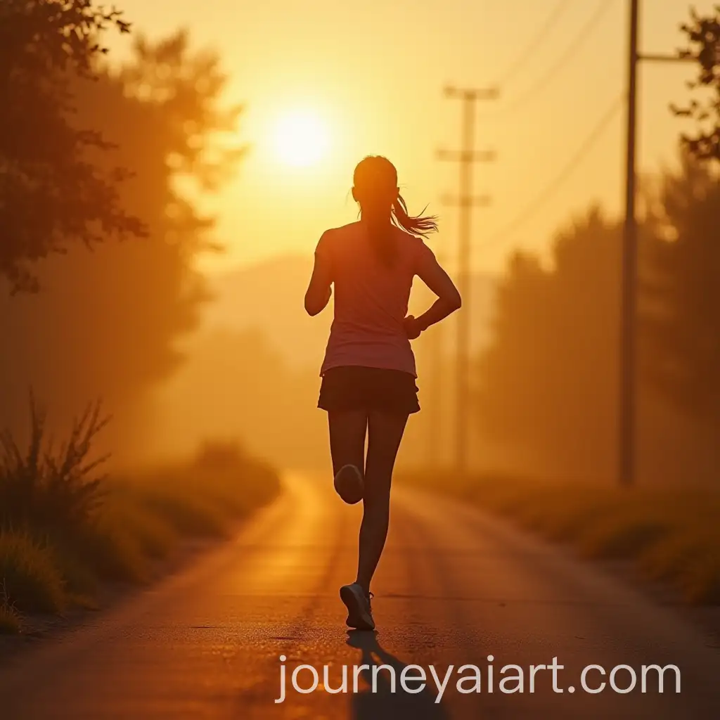 Active-Woman-Jogging-Early-Morning-After-Sunrise