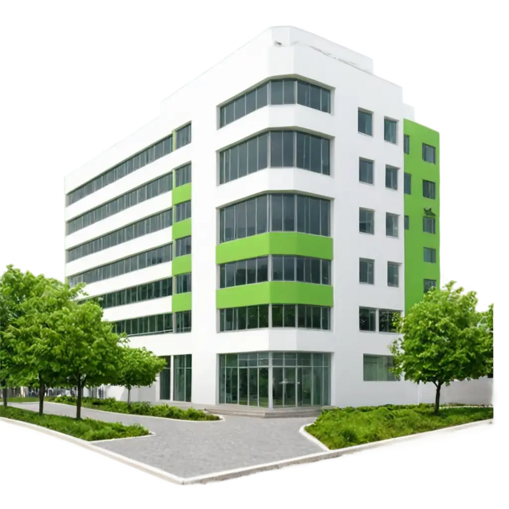 Building-Office-Design-in-White-and-Green-PNG-for-Modern-Workspace-Aesthetics