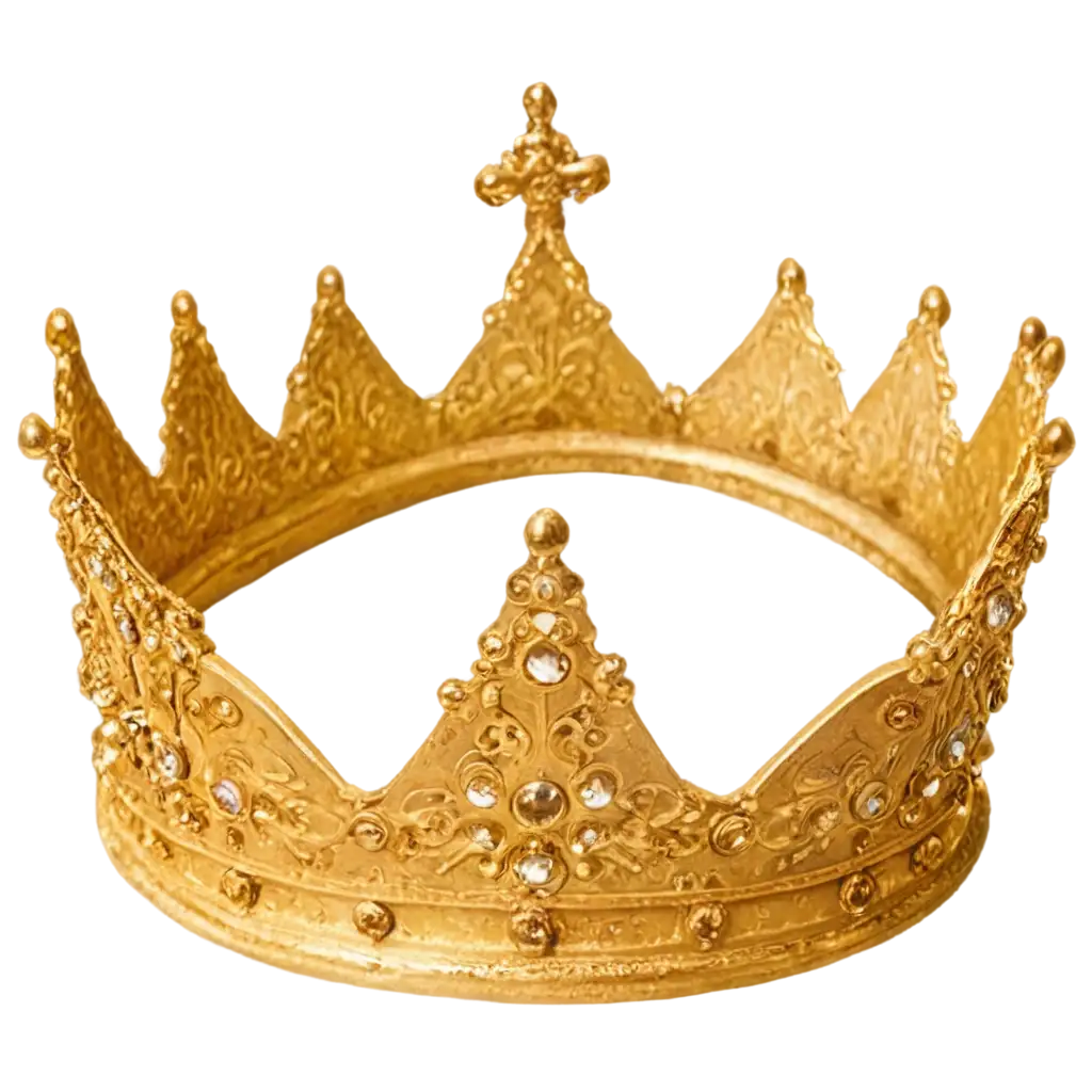 Exquisite-Golden-Crown-PNG-Image-Enhance-Your-Designs-with-Premium-Quality