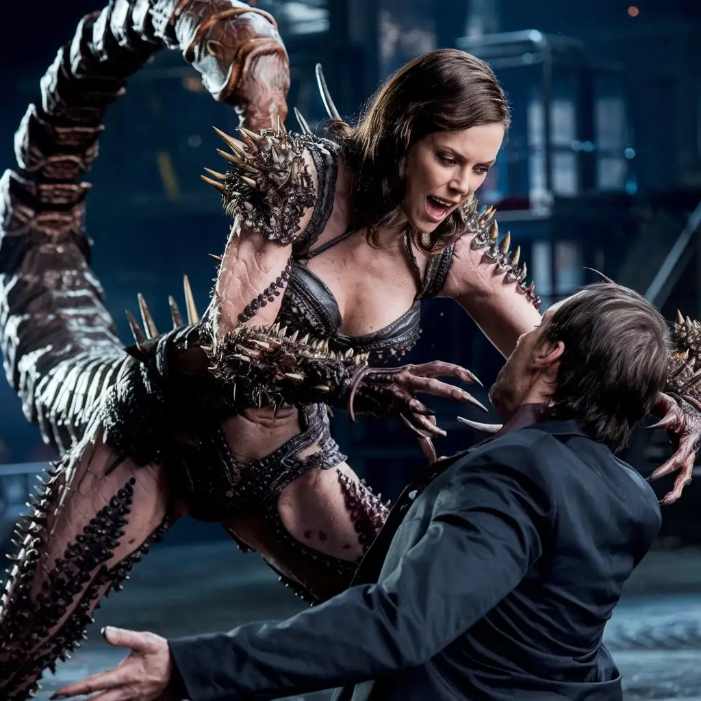 WomanMonster-with-Tentacles-Attacks-a-Person-in-UHD-Film-Style