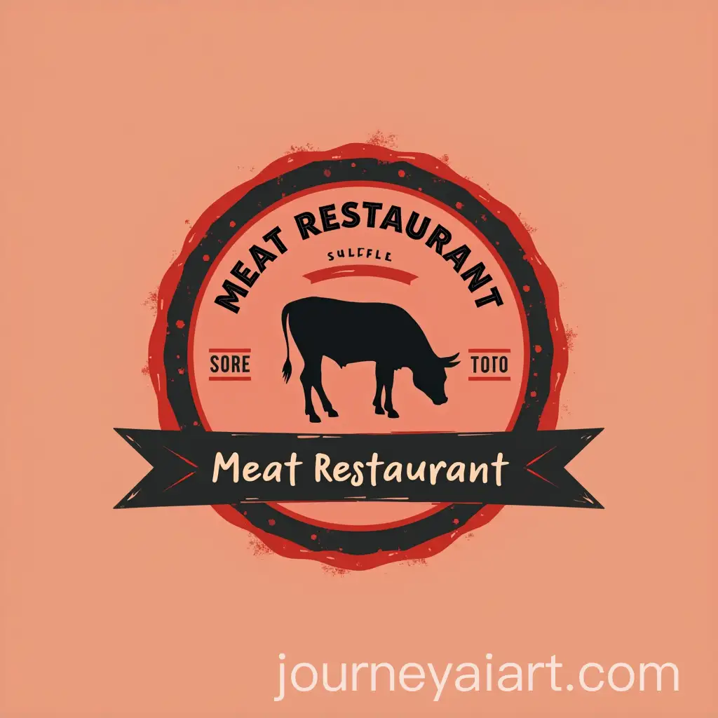 Minimalistic-Meat-Restaurant-Logo-in-BlackRed-Colors