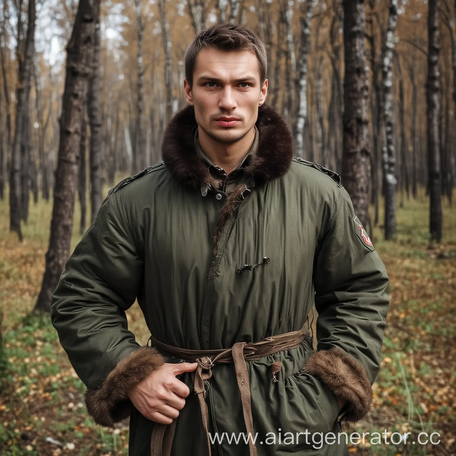 Russian-Men-Wearing-Traditional-Clothing-at-a-Festival