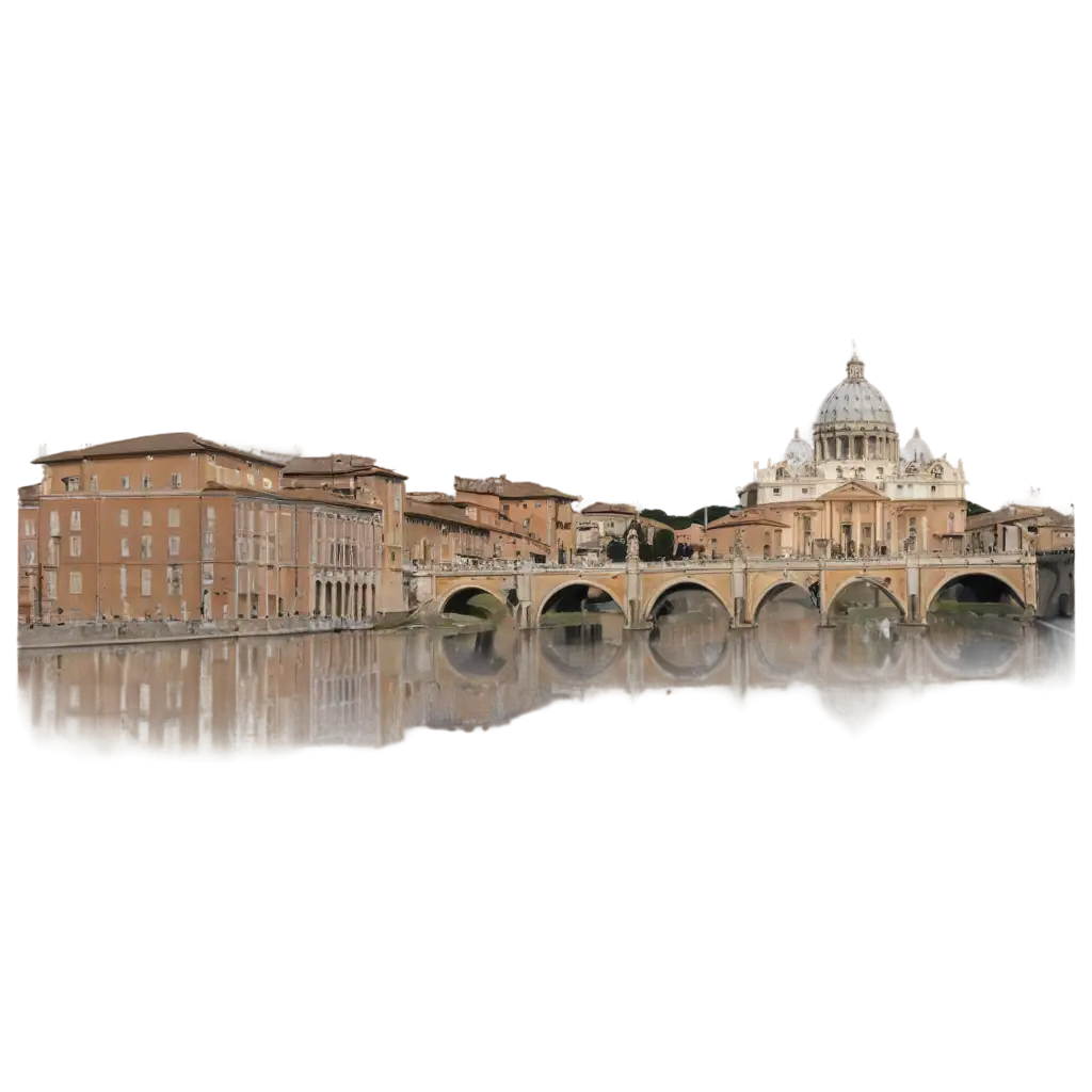 HighQuality-PNG-Image-of-The-Vatican-and-St-Peters-Basilica-for-Enhanced-Visual-Appeal