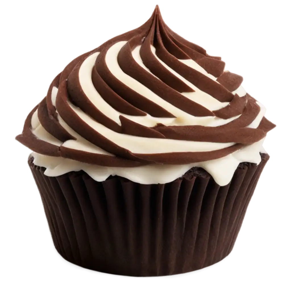 Delicious-Chocolate-Cupcake-with-Vanilla-Cream-PNG-Image-for-HighQuality-Designs