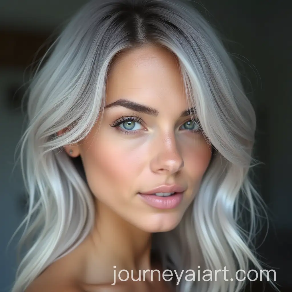 Portrait-of-Elegant-Woman-with-Light-Gray-Hair