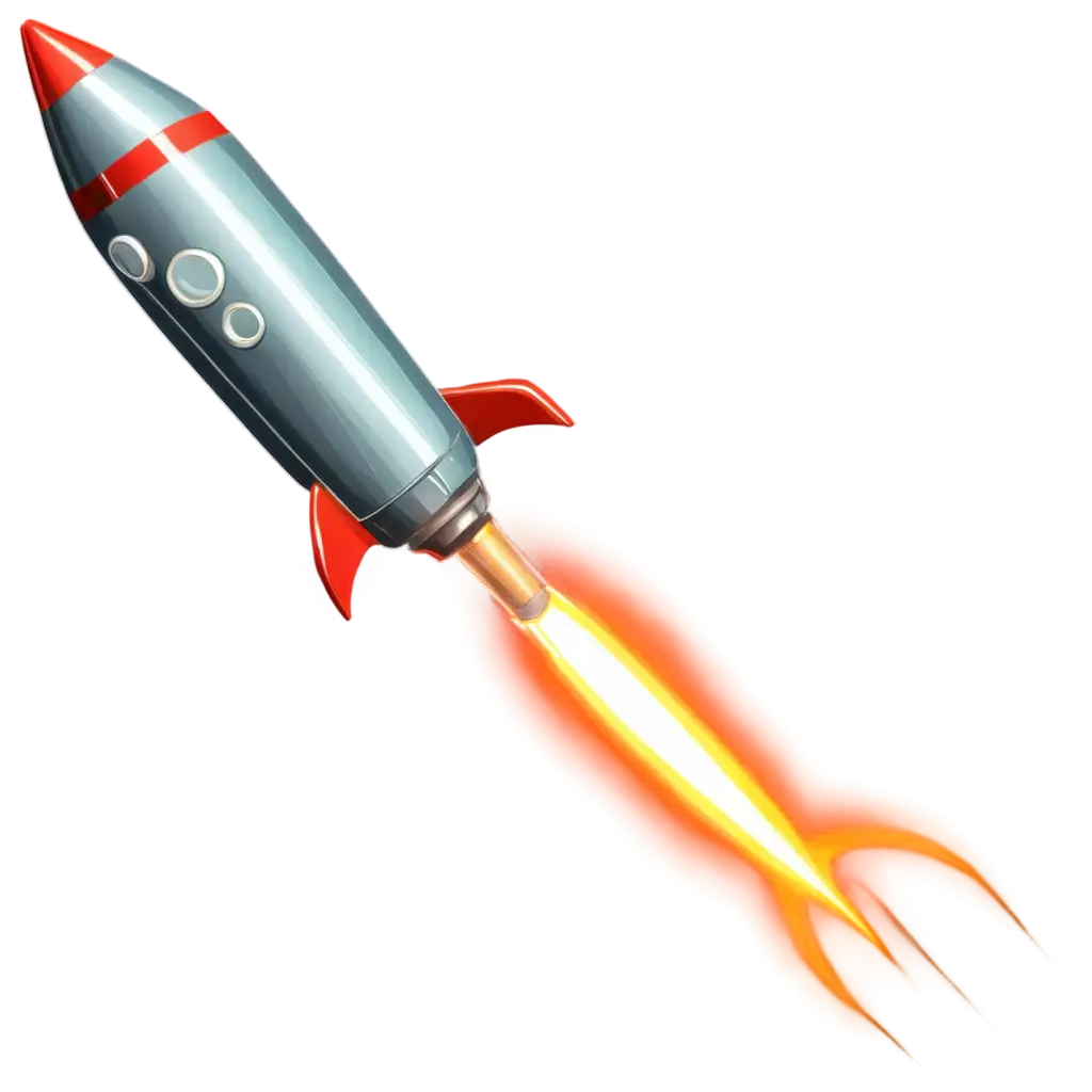 Cartoon-Rocket-PNG-Image-Crossing-Earths-Atmosphere-with-Spark